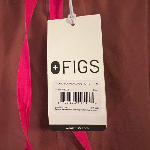 FIGS Scrub Top and Bottoms Mauve NWT - Picture 14 of 15